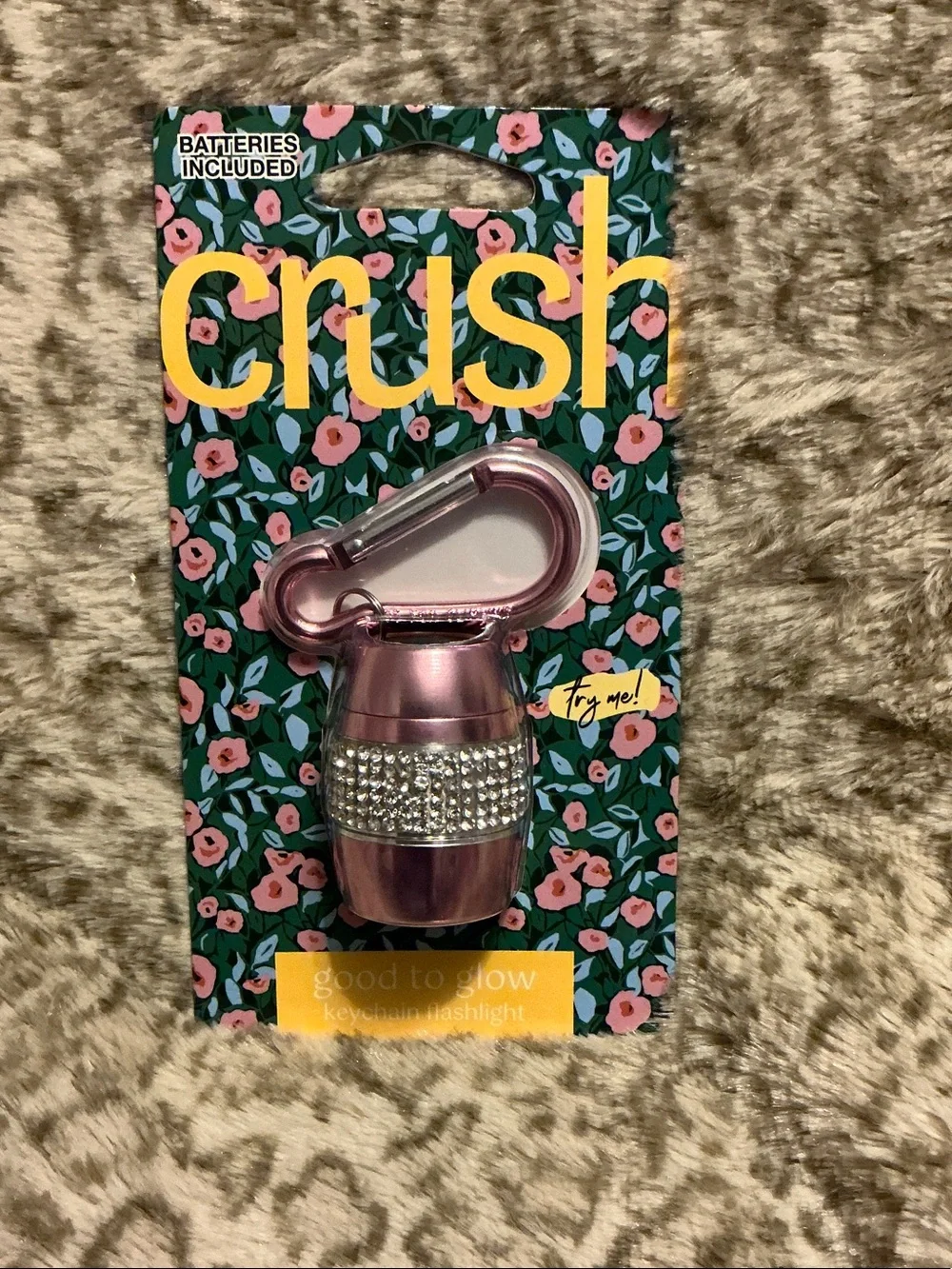 Crush Good to Glow Pink Keychain Flashlight